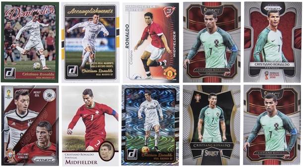 2005-18 Assorted Brands Cristiano Ronaldo Card Collection (9) 
